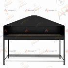 Профессиональный мангал с шамотным кирпичом 250 x 60 см