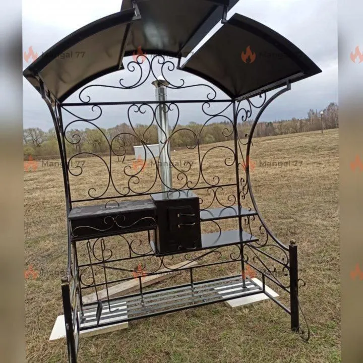 Дачный мангал с печкой Витос