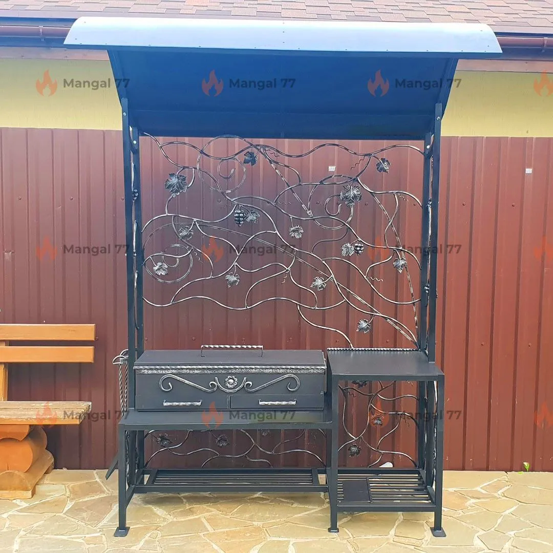 Мангал "Мастер СТ Классик Лоза" 155*150*225см